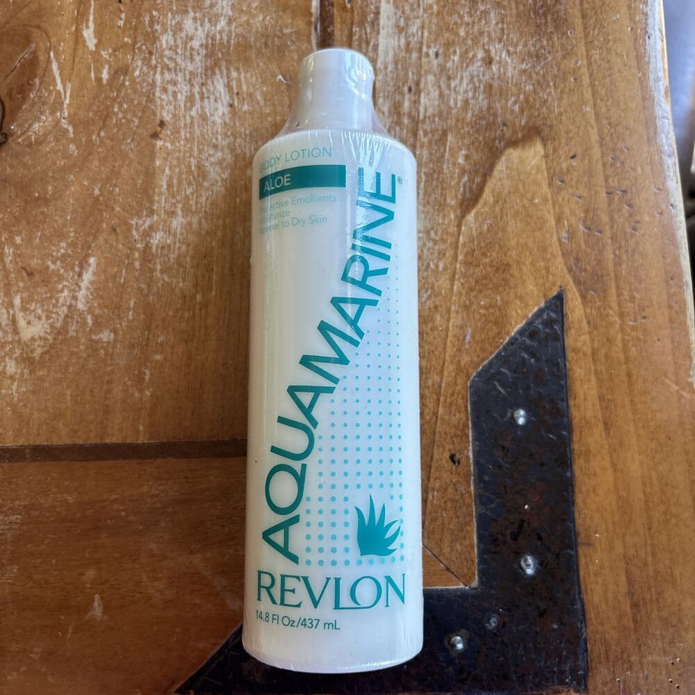 NEW! Vintage Revlon Aquamarine Aloe Body Lotion 14.8 oz Discontinued RARE!